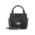 thumbnail image 1 of Scoop Women's Faux Leather Top Handle Mini Bag with Crossbody Strap, Black, 1 of 7