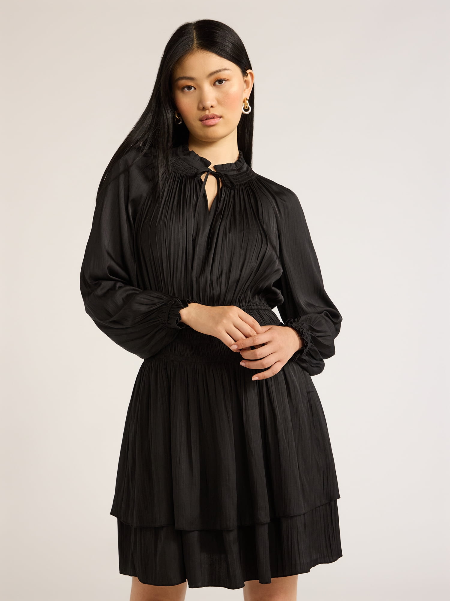 Oliphant Sleeveless Smocked Waist Mini Dress XS main image 0