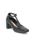 thumbnail image 1 of Scoop Women's Square Toe Block Heels with Adjustable Strap, 1 of 5