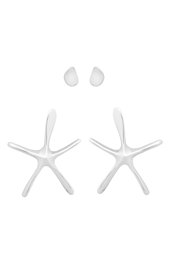 Women's Starfish Stud Earring Set, Fashion Jewelry
