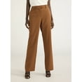 thumbnail image 1 of Scoop Women's Ultimate Crepe Mid Rise Straight Leg Stove Pipe Pants, 32" Inseam, Sizes XS-XXL, 1 of 5