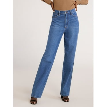Scoop Women's Stovepipe High Rise Straight Leg Jeans, Sizes 0-20