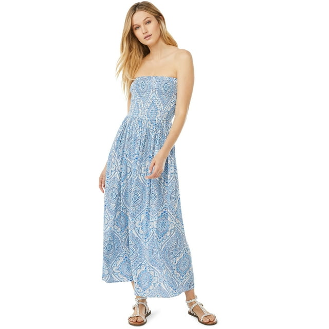 Scoop Women's Strapless Maxi Dress - Walmart.com
