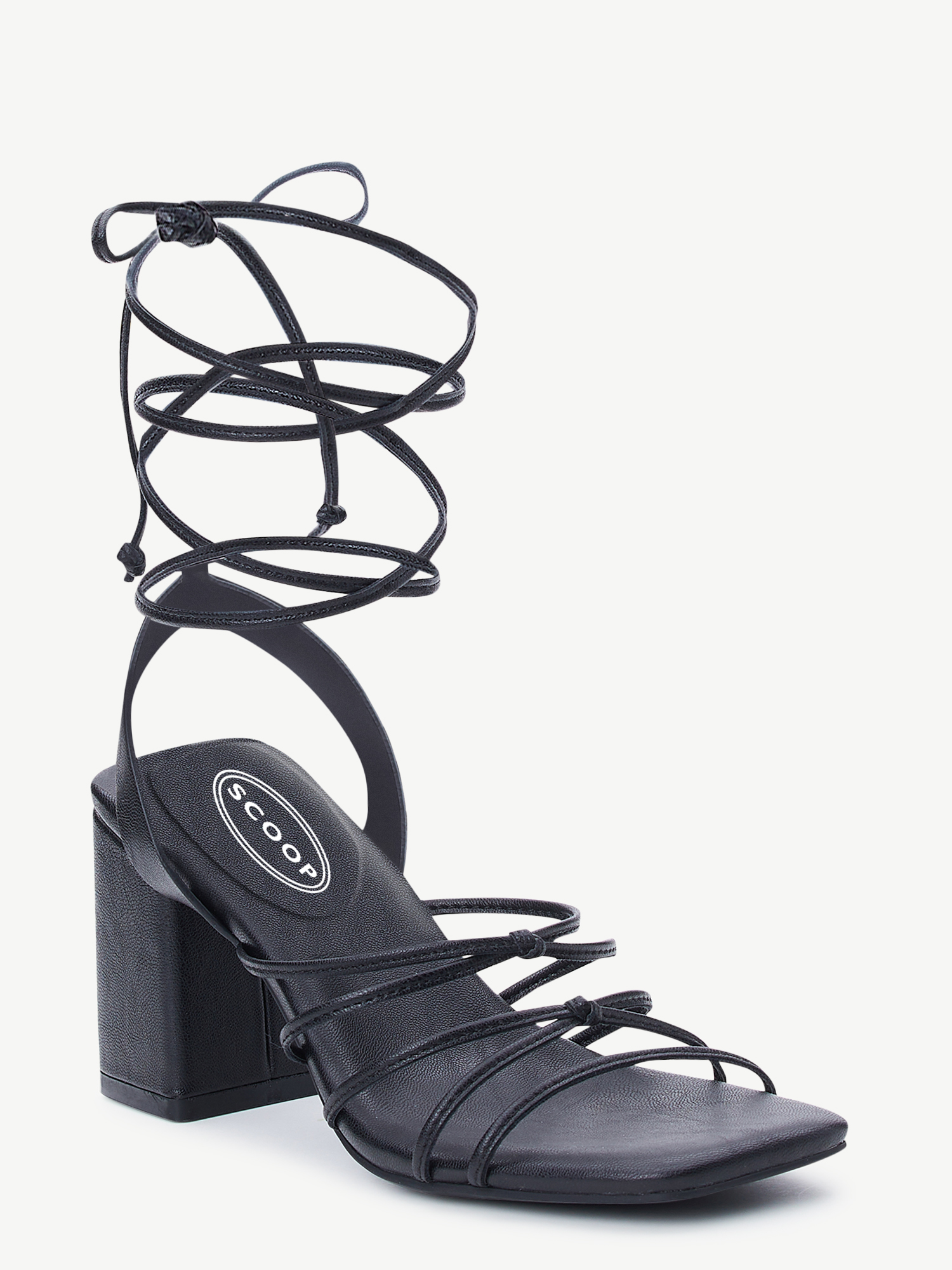 Scoop Women's Strappy Block Heel Sandals - image 1 of 7