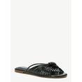 thumbnail image 1 of Scoop Women's Strappy Knot Slide Sandals, Sizes 6-11, 1 of 7
