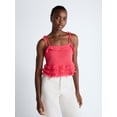 thumbnail image 1 of Scoop Women's Tie Ruffle Sweater Tank, Sizes XS-XXL, 1 of 6
