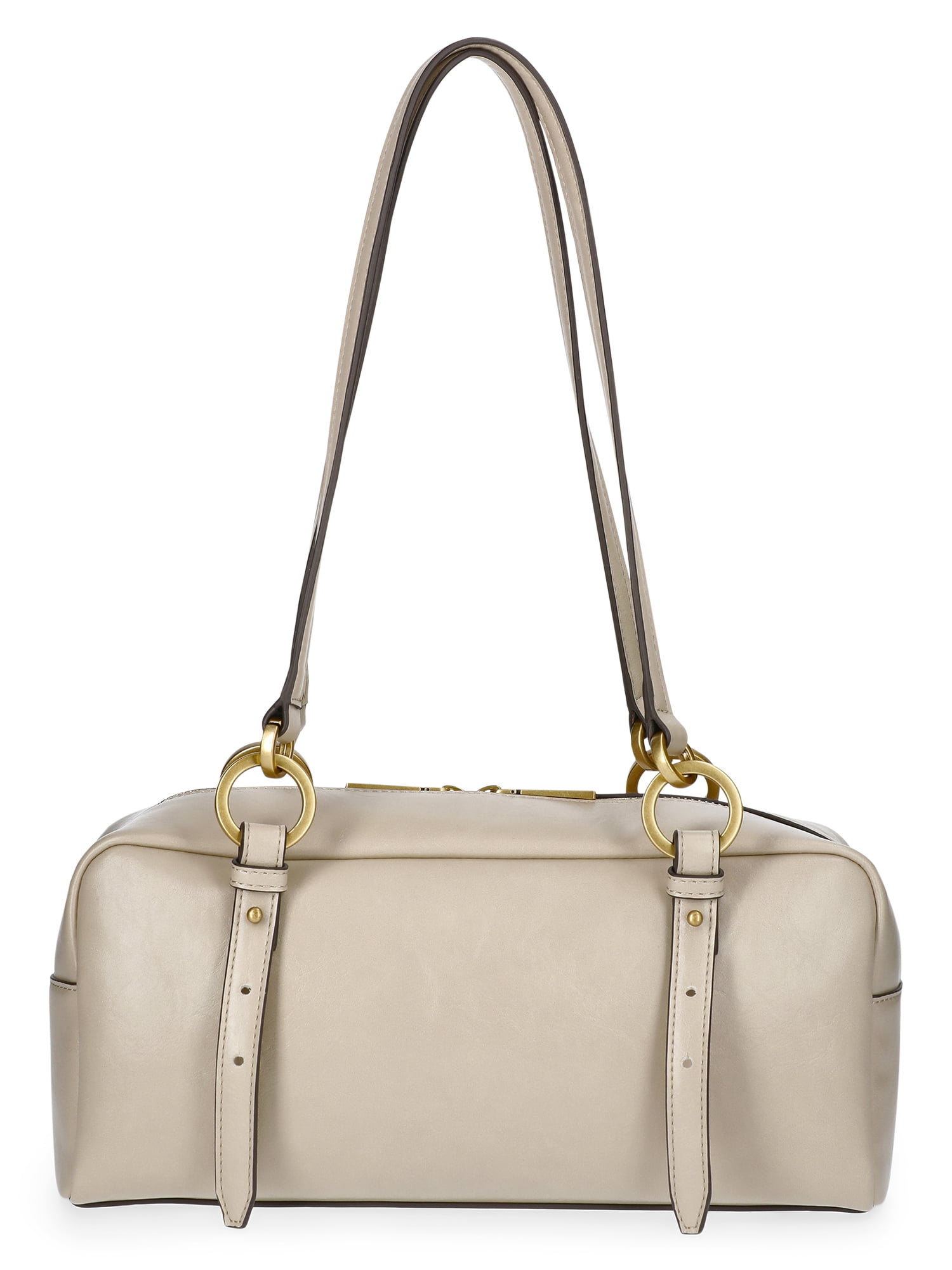 Scoop Women's Faux Leather Top Handle Shoulder Bag, Almond Biscuit