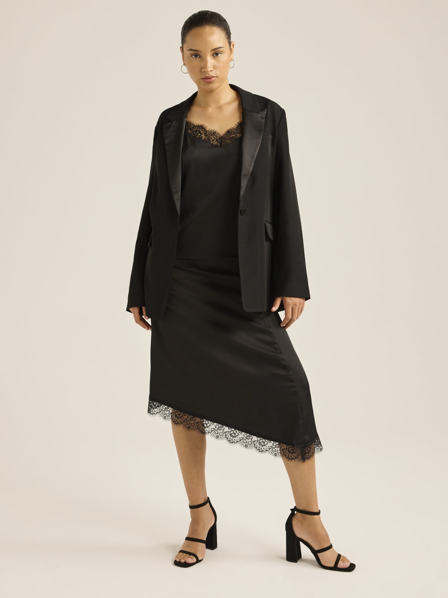 Scoop Women’s Tuxedo Blazer, Sizes XS-XXL