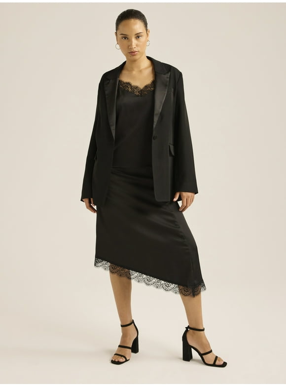 Scoop Women’s Tuxedo Blazer, Sizes XS-XXL