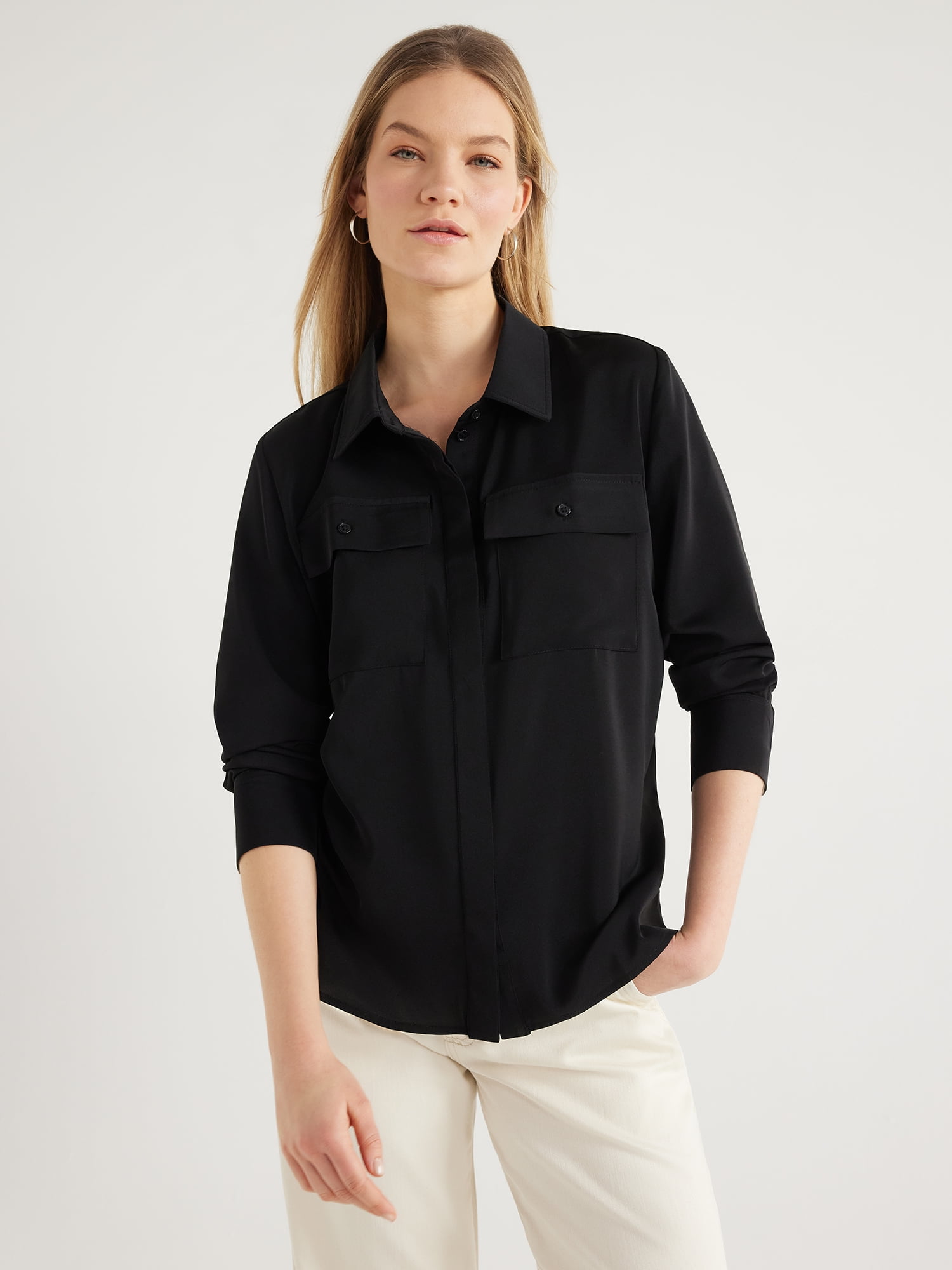 Chemisier Femme RIDERS BY LEE - Manches 3/4 Navy Blue - Taille XL EU - Occasion TB