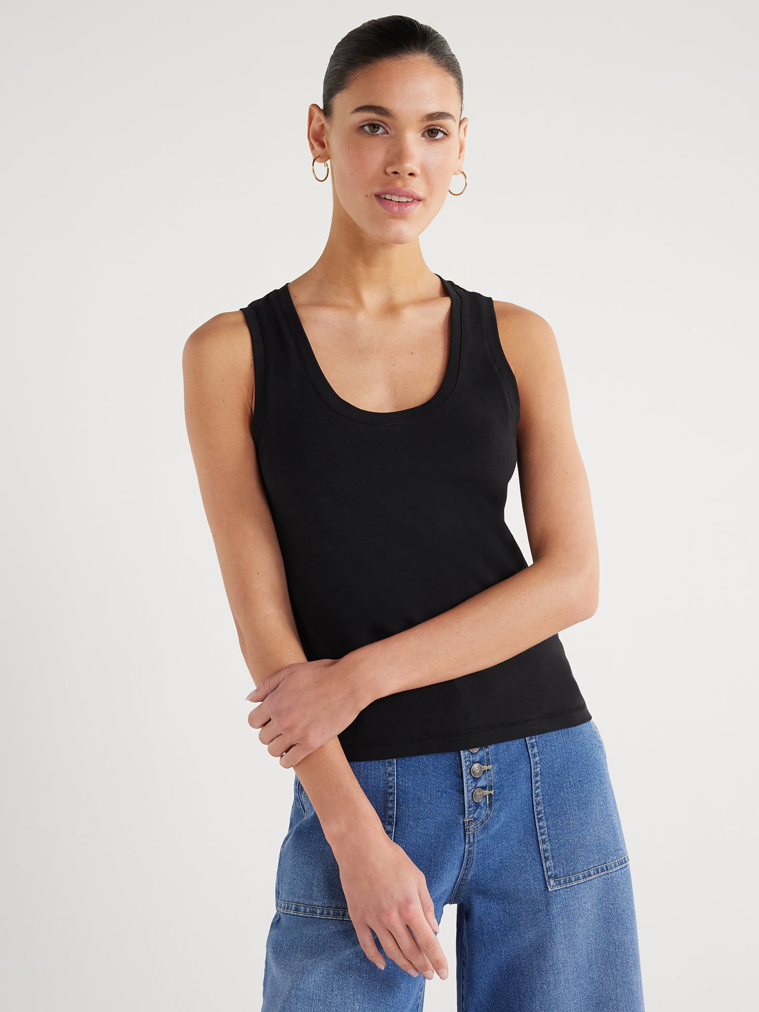fitted jersey tank