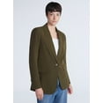 thumbnail image 1 of Scoop Women's & Women's Plus Crepe One Button Suit Blazer, Sizes XS-4X, 1 of 5