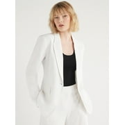 Scoop Women's Ultimate One Button Linen Blazer, Sizes XS-XXL