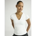 thumbnail image 1 of Scoop Women's and Women’s Plus Ultimate Refined Contour V Neck Tee, Sizes XS-4X, 1 of 5