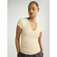 thumbnail image 1 of Scoop Women's and Women’s Plus Ultimate Refined Contour V Neck Tee, Sizes XS-4X, 1 of 4