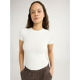 thumbnail image 1 of Scoop Women's Ultimate Refined Jersey Knit Fitted Baby Tee, Sizes XS-XXL, 1 of 5