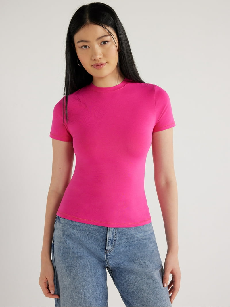 Scoop Ultimate Refined Jersey Knit Fitted Baby Tee - Walmart.com