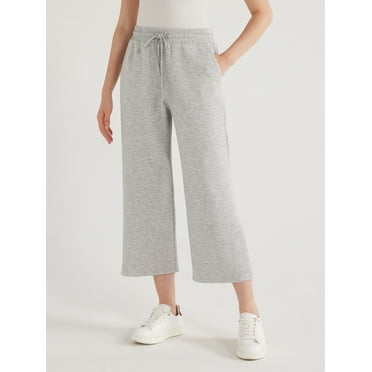 Scoop Women's and Women's Plus Scubaknit Cropped Sweatpants, Sizes XS-4X