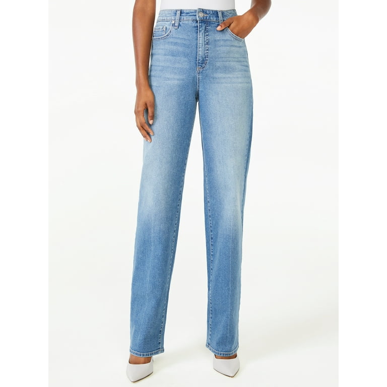 Scoop Women s Ultra High Rise Retro Jeans Walmart