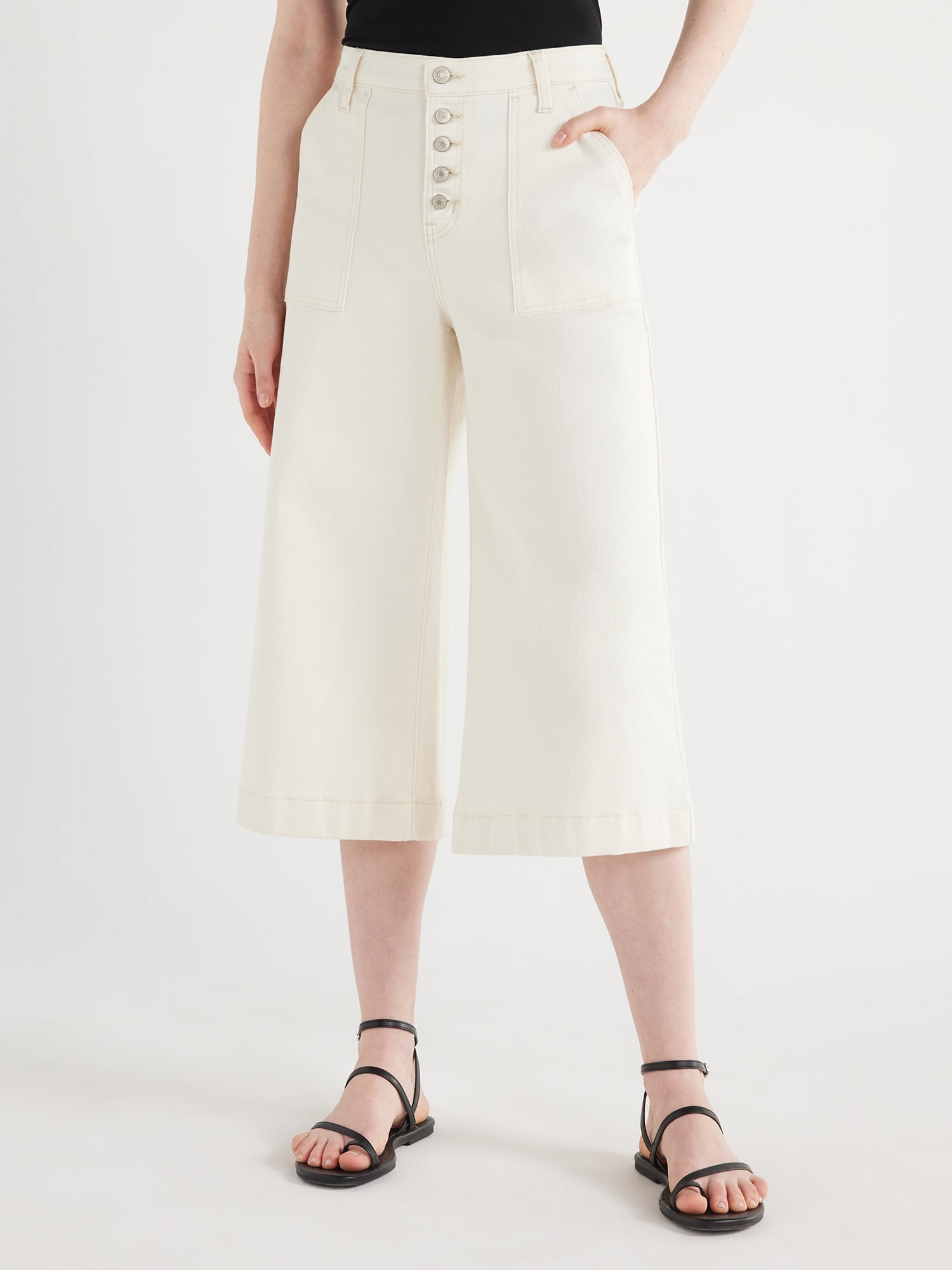 Scoop Women's Utility Culotte Pants, Sizes 018