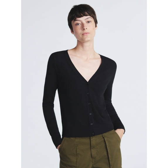 Scoop Women's and Women’s Plus V Neck Cardigan Sweater, Lightweight, Sizes XS-4X