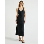 Scoop Women's V-Neck Slip Dress, Sizes XS-XXL