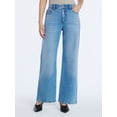 thumbnail image 1 of Scoop Women's Wide Leg Low Slung Jeans, 29" Inseam, Sizes 0-20, 1 of 5