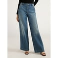 thumbnail image 1 of Scoop Women's Mid Rise Wide Leg Jeans, Sizes 0-20, 1 of 5