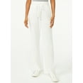 thumbnail image 1 of Scoop Women's Wide Leg Ribbed Crop Pants, 1 of 5