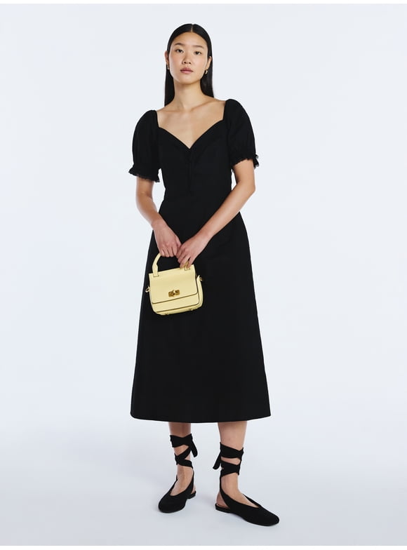 Women's and Women's Plus Lace Collar Dress, Sizes XS-4X