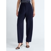 Devil Wears Prada Scoop Collection Women’s and Women's Plus High Rise Pleated Trousers, 30" Inseam, Sizes 0-26W