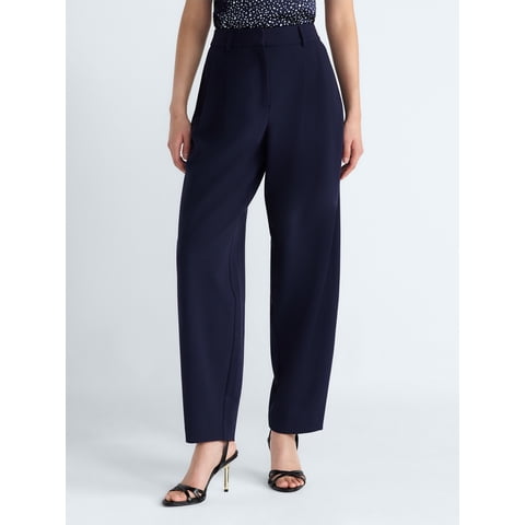 Devil Wears Prada Scoop Collection Women’s and Women's Plus High Rise Pleated Trousers, 30" Inseam, Sizes 0-26W