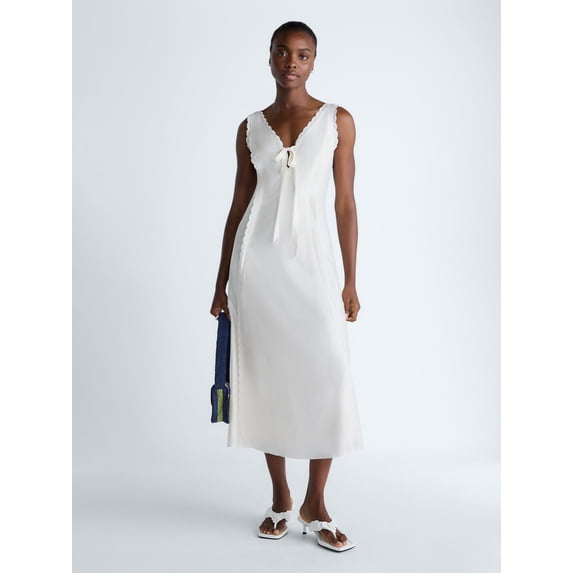 Scoop Women’s and Women's Plus Keyhole Maxi Dress, Sizes 0-26W