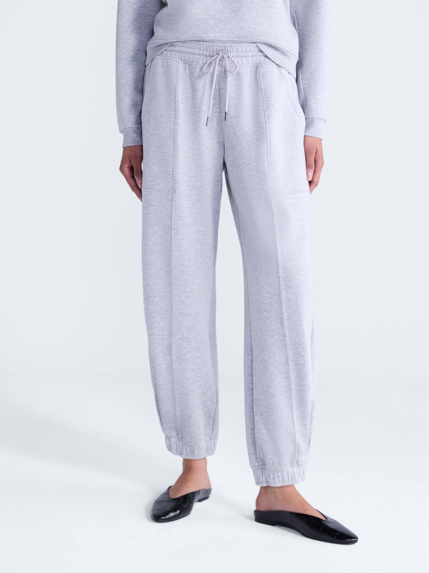 Scoop Women's and Women's Plus New Scubaknit Barrel Pants, Sizes XS-4X
