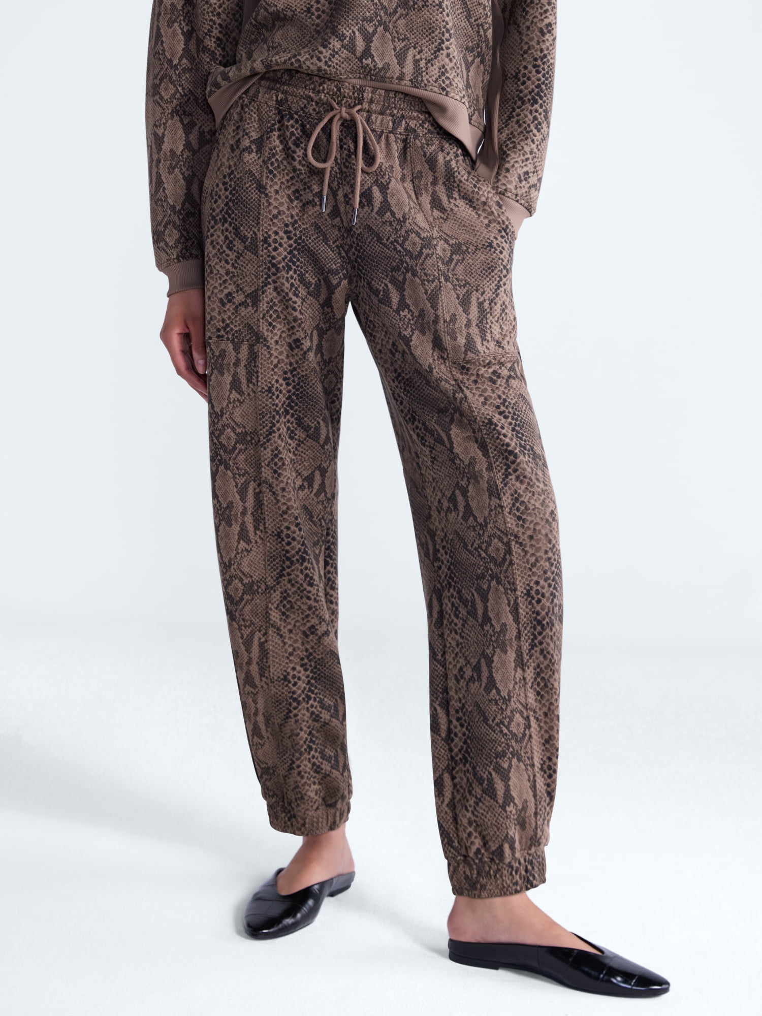 Scoop Women's and Women's Plus New Scubaknit Barrel Pants, Sizes XS-4X