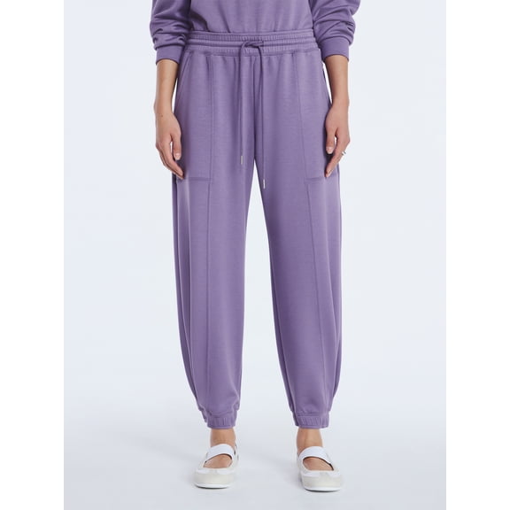 Scoop Women's and Women's Plus New Scubaknit Barrel Pants, Sizes XS-4X