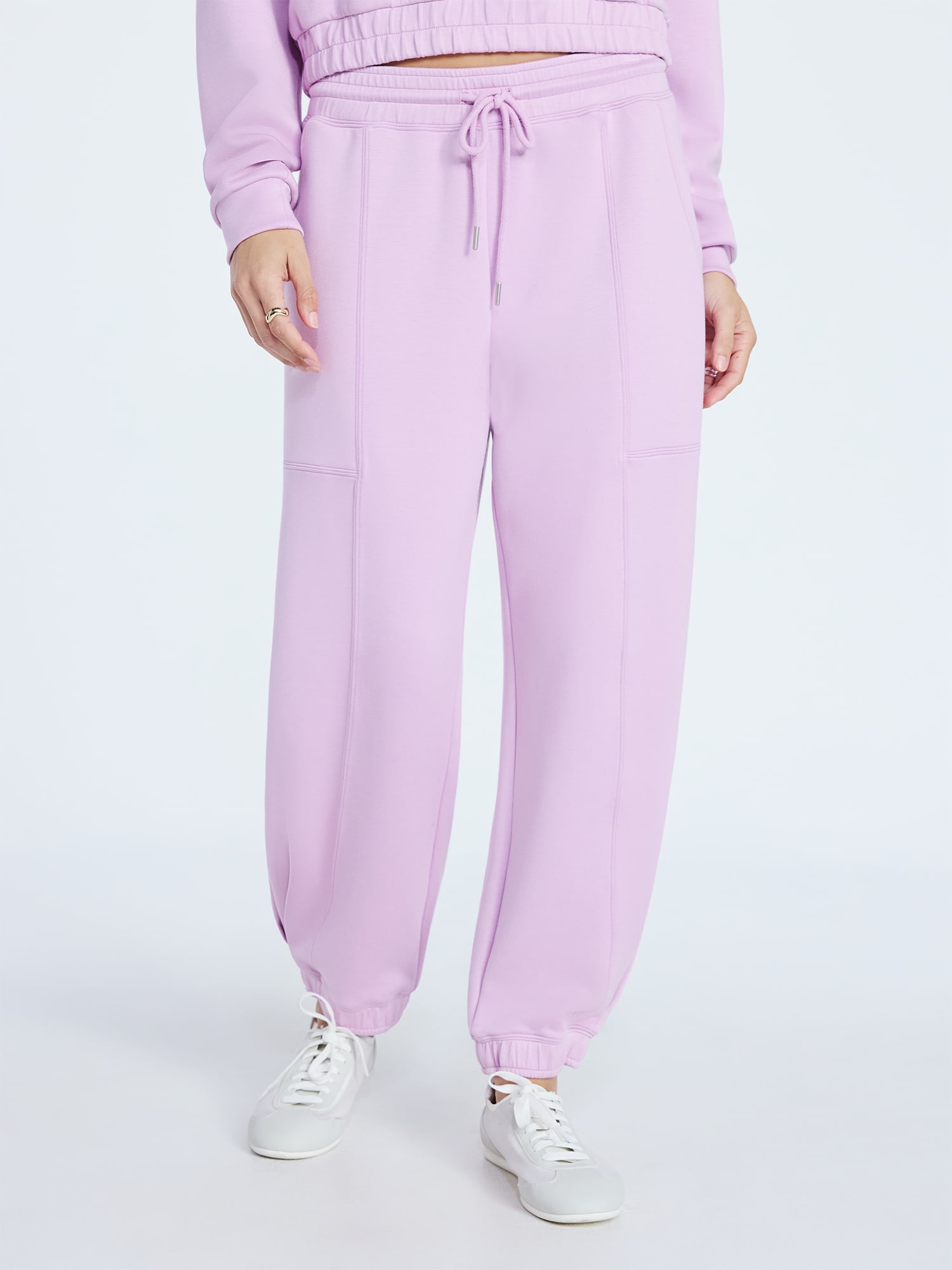 Scoop Women's and Women's Plus New Scubaknit Barrel Pants, Sizes XS-4X