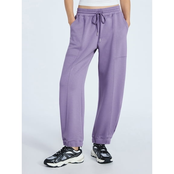 Scoop Women's and Women's Plus New Scubaknit Barrel Pants, Sizes XS-4X