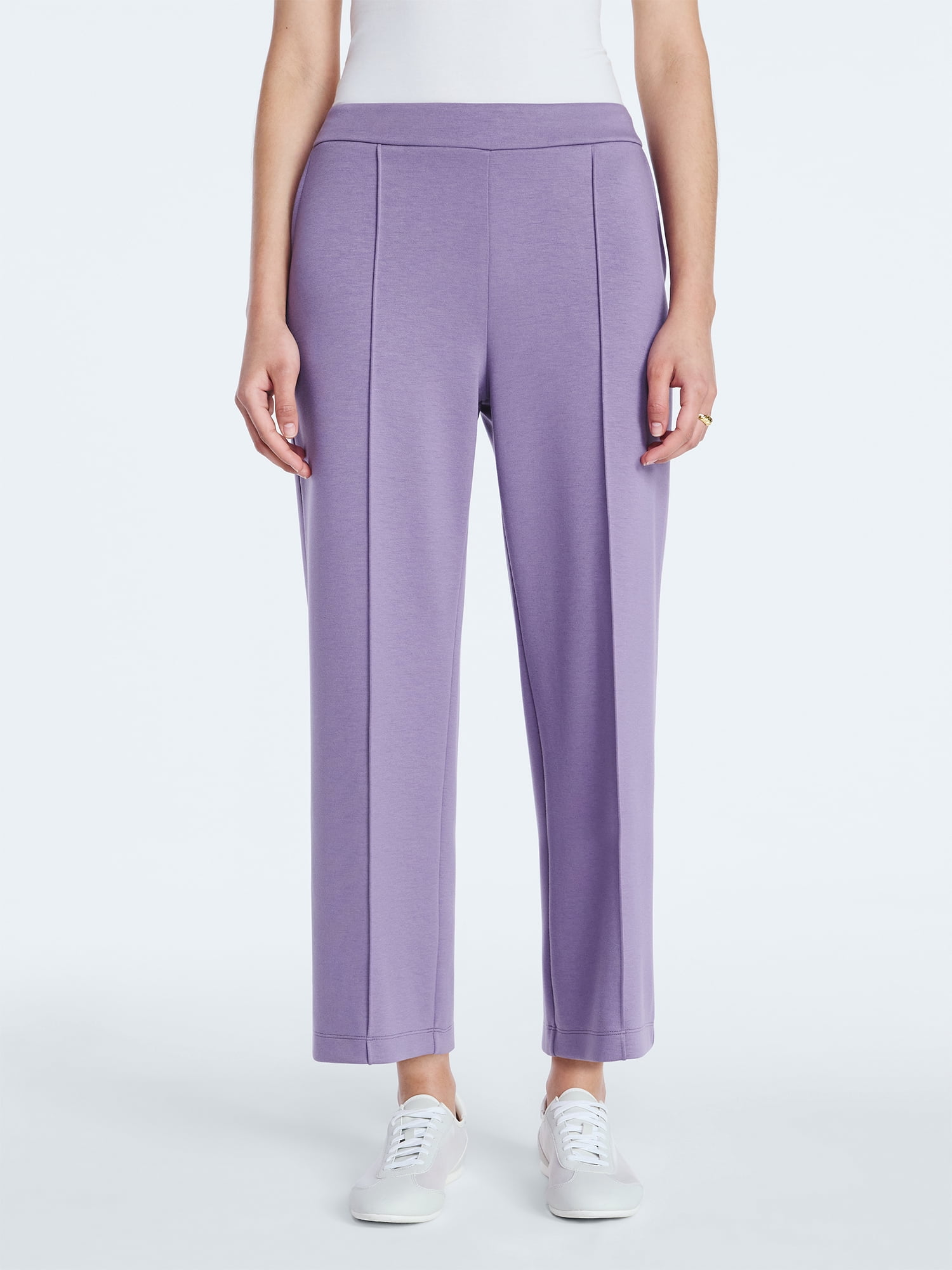 Scoop Women's and Women's Plus New Scubaknit Cropped Pants, Sizes XS-4X