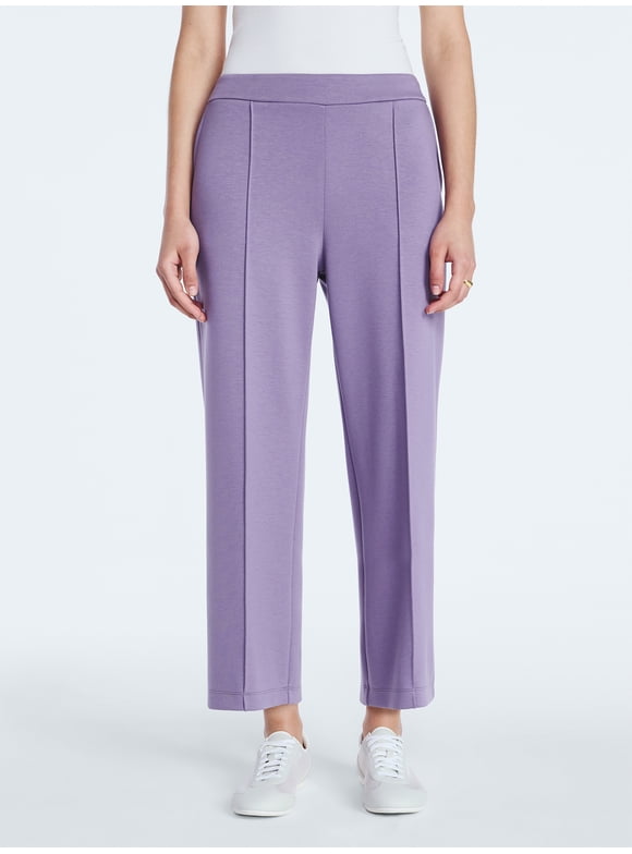 Women's and Women's Plus New Scubaknit Cropped Pants, Sizes XS-4X