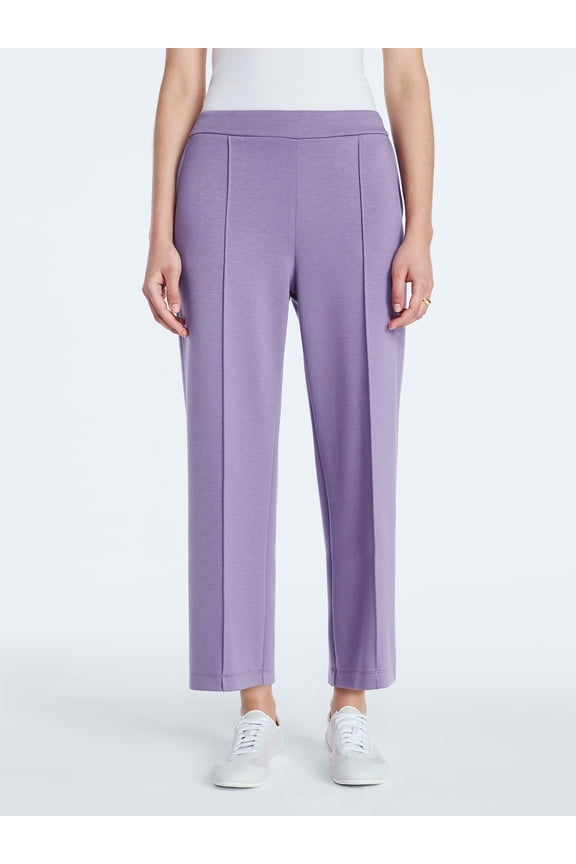 Women's and Women's Plus New Scubaknit Cropped Pants, Sizes XS-4X