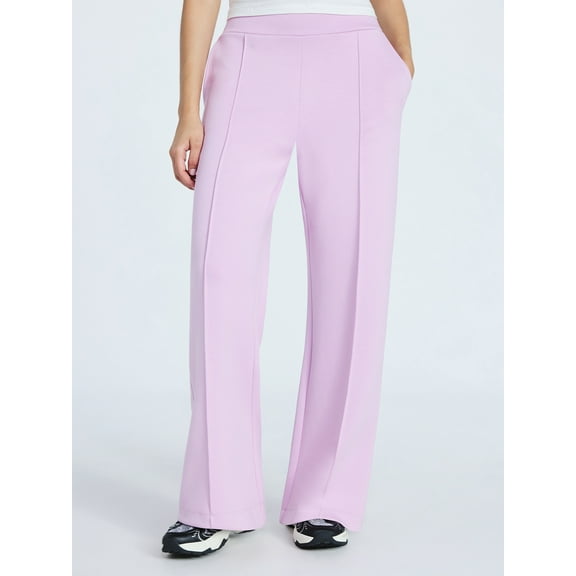 Scoop Women's and Women's Plus New Scubaknit Seamed Sweatpants, Regular and Short Lengths, Sizes XS-4X