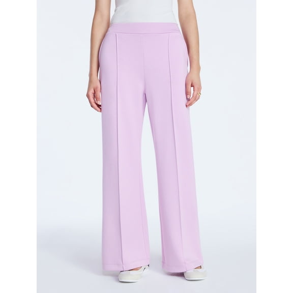 Scoop Women's and Women's Plus New Scubaknit Seamed Sweatpants, Regular and Short Lengths, Sizes XS-4X