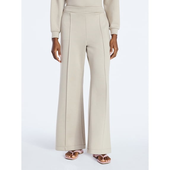 Scoop Women's and Women's Plus New Scubaknit Seamed Sweatpants, Regular and Short Lengths, Sizes XS-4X