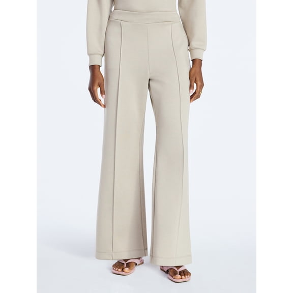 Scoop Women's and Women's Plus New Scubaknit Seamed Sweatpants, Regular and Short Lengths, Sizes XS-4X