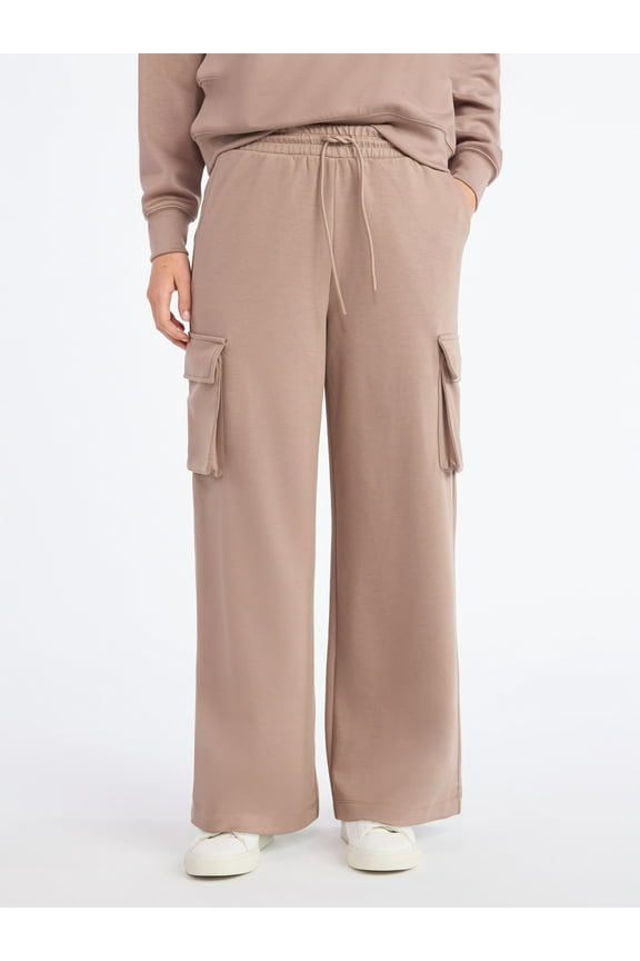 Women's and Women's Plus New Scubaknit Cargo Pants, Sizes XS-4X