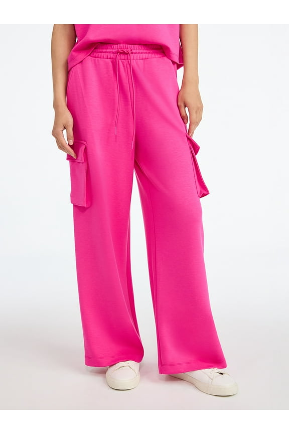 Women's and Women's Plus New Scubaknit Cargo Pants, Sizes XS-4X