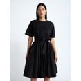 thumbnail image 1 of Devil Wears Prada Scoop Collection Women's and Women's Plus Cotton Tie-Waist Midi Dress, Sizes 0-26W, 1 of 5