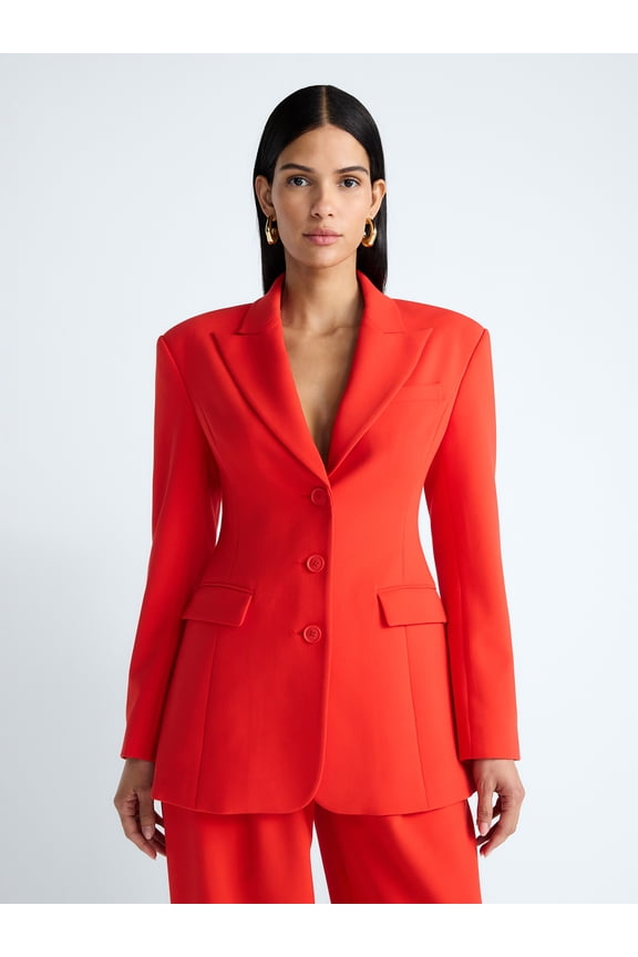 Devil Wears Prada Scoop Collection Women's and Women’s Plus Single Breasted Blazer, Sizes XS-4X