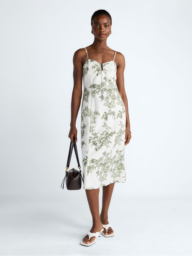 ring midi dress Ring Halter Midi Dress